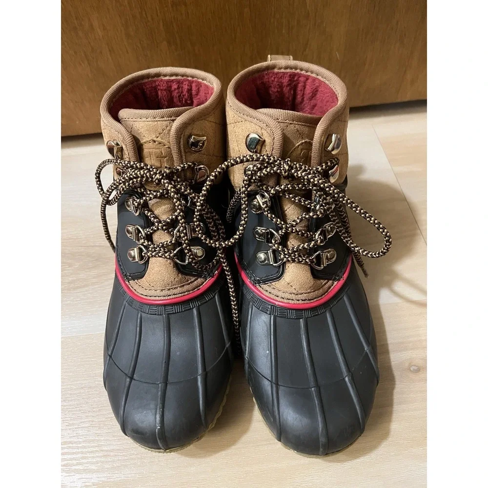 Tommy Hilfiger TWRINAH Insulate Waterproof Snow Duck Lace Boots Women's Size 7 M